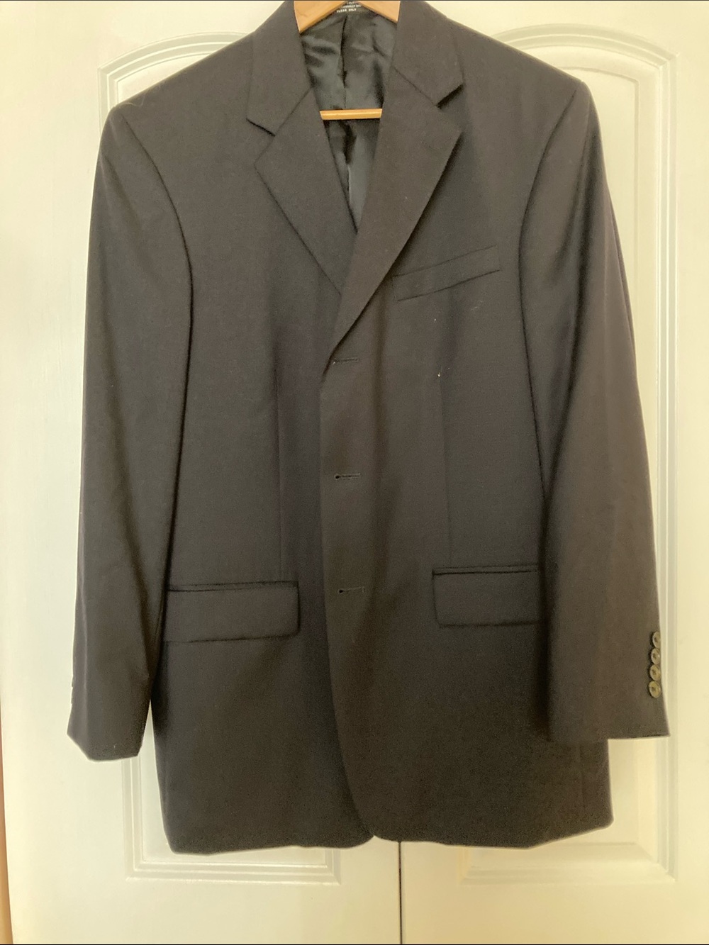Macy's Men's Black Single-Breasted Suit Jacket